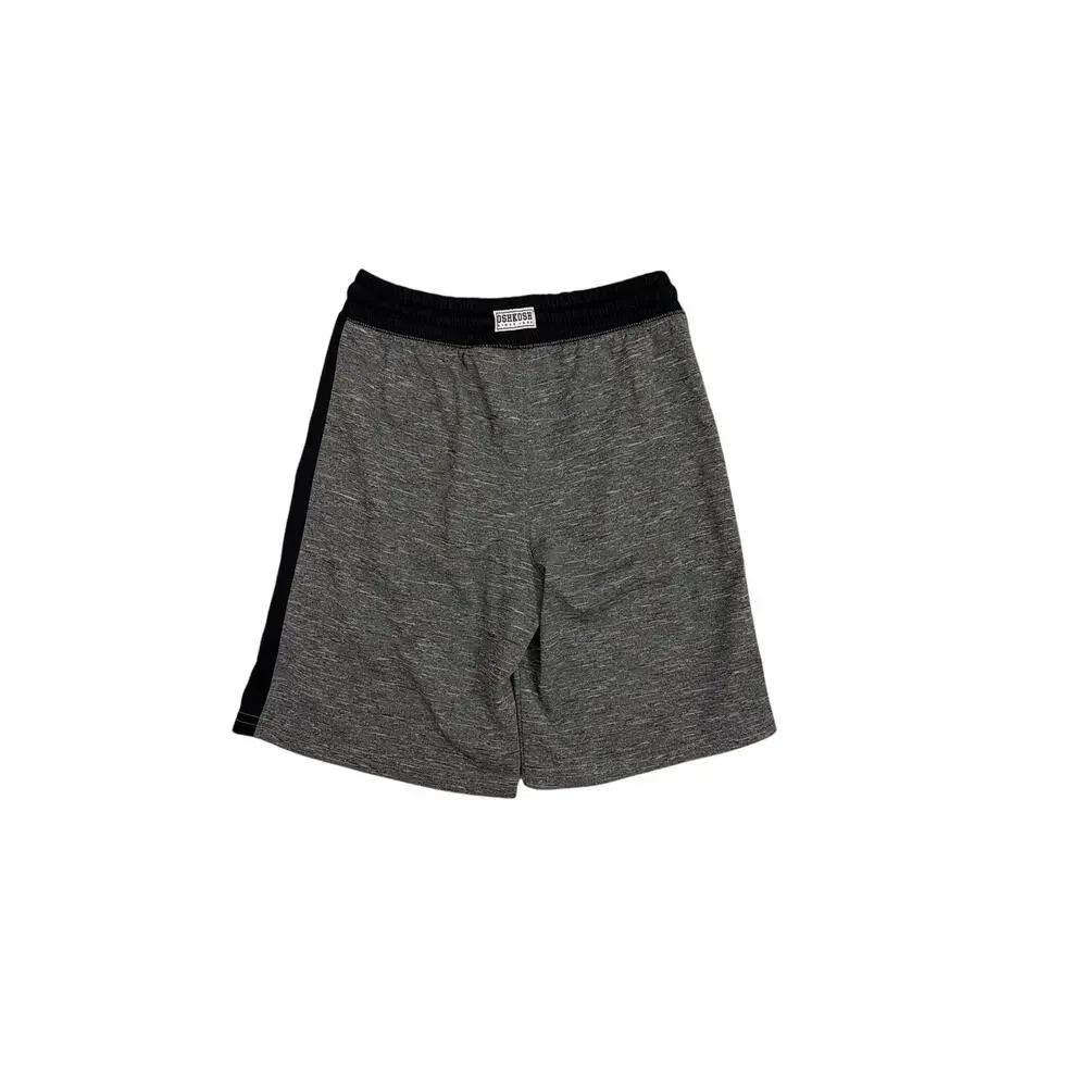 OskKosh Black Gray Athletic Drawstring Activewear Shorts Size Youth 8